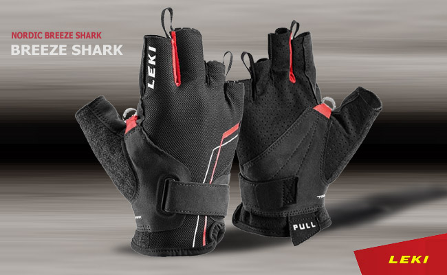 Leki Nordic Breeze Shark Short | black-red  